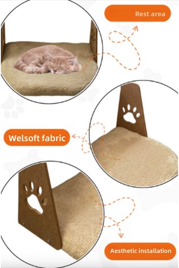 Nursoft Easy-to-Hang Cat Bed with Heating Honeycomb Radiator