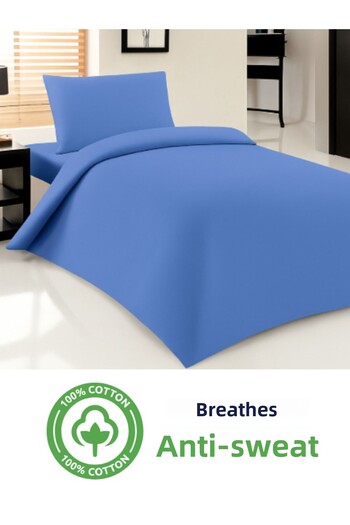 Sinada 100% Natural Cotton Satin Duvet Cover Case Double for Weighted Blanket 200x220 Cm