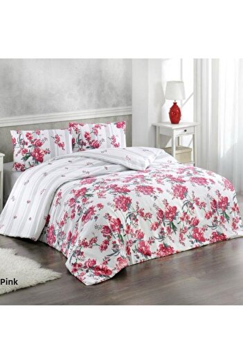 Kristal By Taç Crystal Roza 4 Season Quilted Double Quilt Can Be Placed Duvet Cover Set