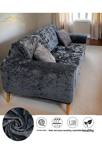 uzhanem Velvet Textile Sofa Cover - Sofa Cover and Cover Home Non-Pilling Stain-Proof