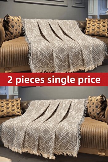 Rell Home 170X220Cm Woven Sofa Cover Set - Double
