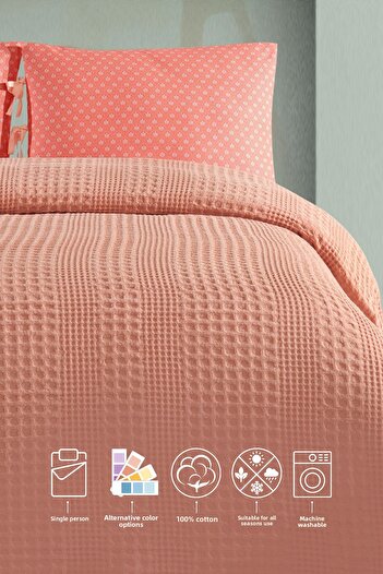 Elart Silvia Single Pique (160X240 cm) Salmon