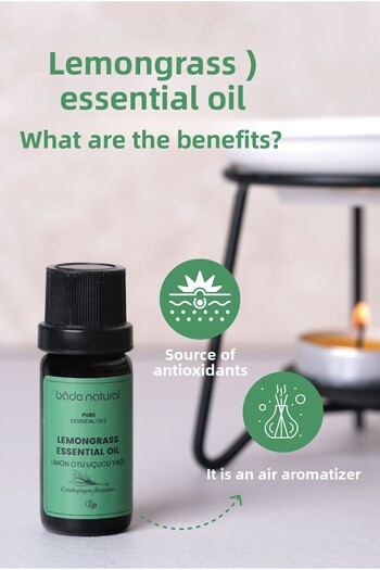 Bade Natural 10 ml 100% Pure Lemongrass Essential Oil