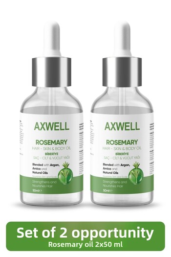 AXWELL Complexi Rosemary Oil - Hair Care Set of 2 for Fast Hair Growth and Damaged Hair
