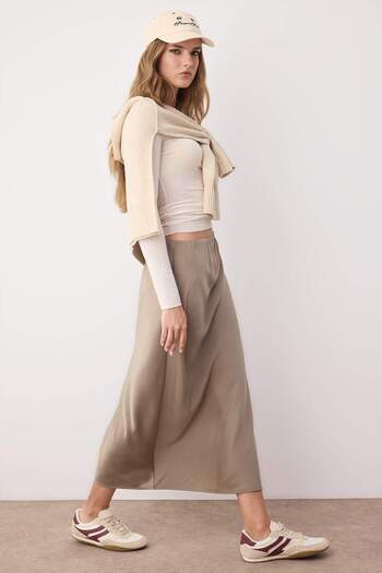Trendyol Collection Mink Skirt Twoaw26Et00003