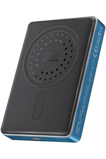 Promate Super Slim 5000mAh Power Bank with 15W MagSafe Charging, 20W USB-C Port, and Safety Protecti