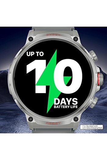 Promate Tough-Built Smartwatch with Round 1.85-Inch TFT Display, 100+ Sports Modes, Heart Rate Senso