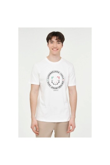 lumberjack Renato Men's White Round Neck T-Shirt