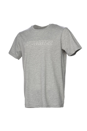 hummel T-Te Callum Cotton Men's Gray Round Neck T-Shirt