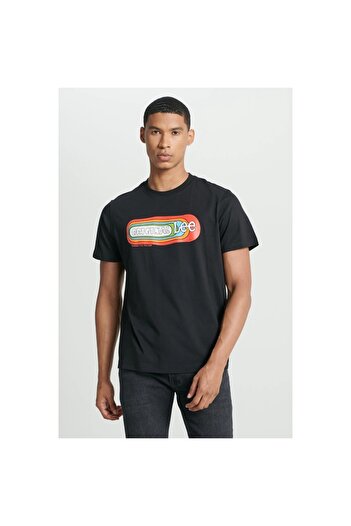 Lee Black Crew Neck 100% Cotton Regular Fit T-Shirt