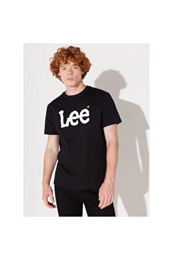 Lee Regular Fit Normal Cut Crew Neck 100% Cotton Logo T-Shirt