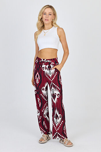 gothamvibes Women's Burgundy Trousers