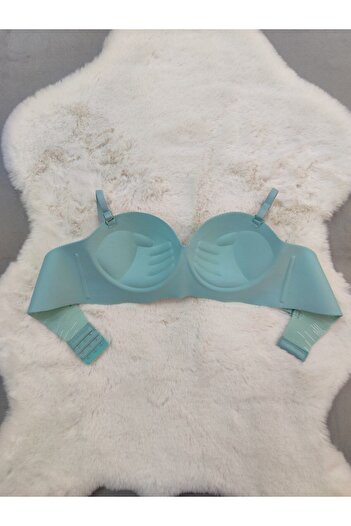 Love Angels Laser Cut Seamless Bra, Padded No Trace Wire Free Striped Bra