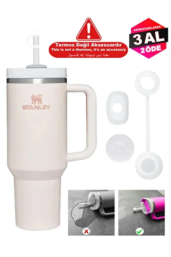 Stanley Quencher 1,18 Straw Thermos Compatible 1 Set 3 Piece Leakproof Set Accessory
