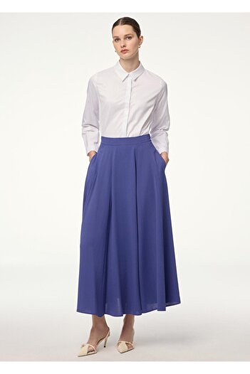 Zühre A-Line Violet Skirt Etk-0144