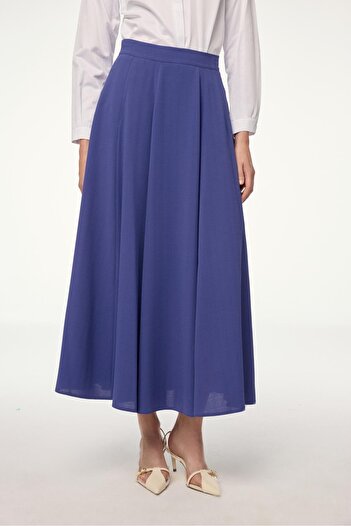 Zühre A-Line Violet Skirt Etk-0144