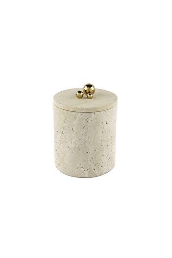 Mikasa Moor Gold toplu bej büyük mermer kavanoz