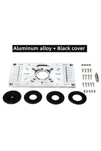 Choice Alloy Silvery Aluminium Carpenty Router Table Insert Plate Multifunctional Woodworking Benches Carpe