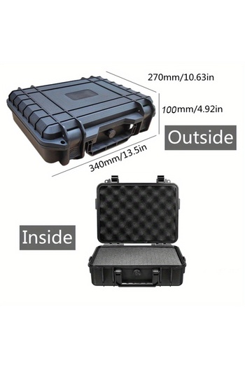 Choice 340x270x100mm 1pc Waterproof Hard Carry Case Bag Tool Case With Pre-cut Sponge Storage Box Safety Pr