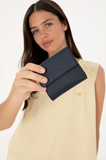 U.S. Polo Assn. Women's Navy Blue Wallet 50306248 -Vr033