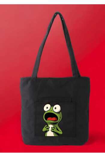 bhk desing Confused Frog Printed Children's Shoulder Bag