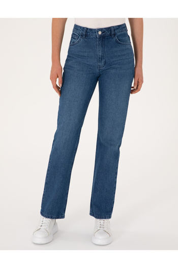 Pierre Cardin Mavi Straight Fit Jean Pantolon 50313219-VR036