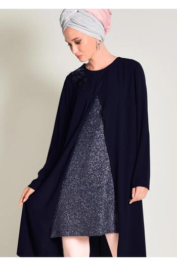 Alvina Silvery Asymetric Cut Tunic 4072