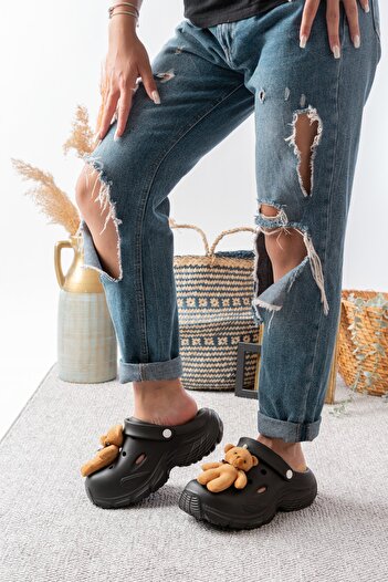 Slipcat High Heeled Teddy Bear Patterned Sea Nurse Hospital Comfort Sandals