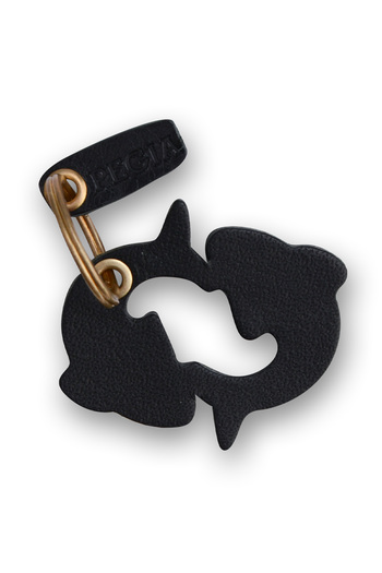 Pegia Pisces Leather Keychain 25an80