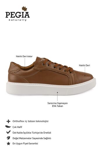 Pegia -Star Γνήσιο Δερμάτινο Sneaker- Αριθμός μοντέλου: 500970