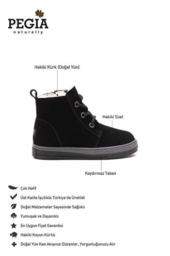 Pegia İçi Kürklü Fermuarlı Çocuk Botu 186072