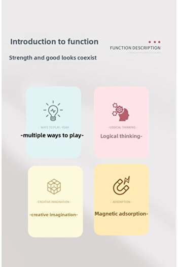 Choice Diy Magnetic Cube Building Blocks 3d Magnet Tile 7pcs Set Puzzle Speed Cube 54pcs Guide Card