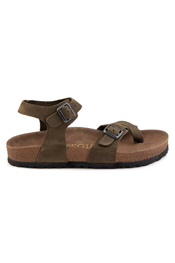 Pegia Genuine Leather Flip Flops Women's Sandals 215513