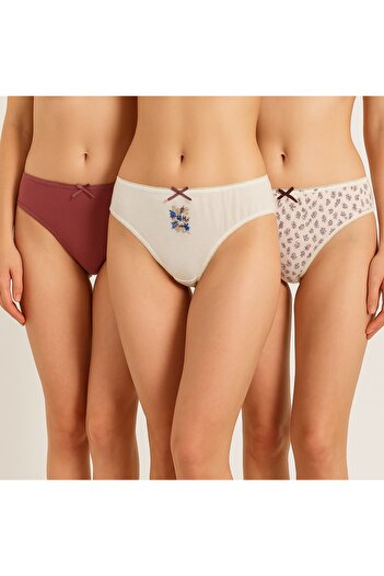 Pierre Cardin Magic Moss 2700 - Pachet economic de 3 chiloți de bază din bumbac imprimați și cu model