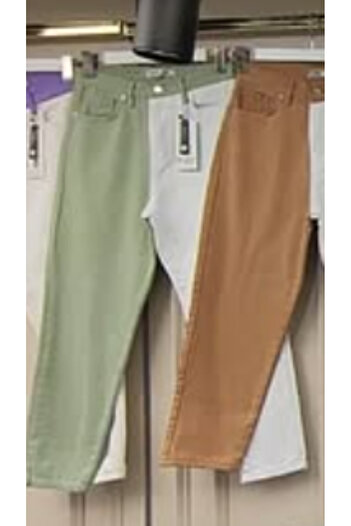 KOTOLOG Διπλό Color Block Boyfriend Jean