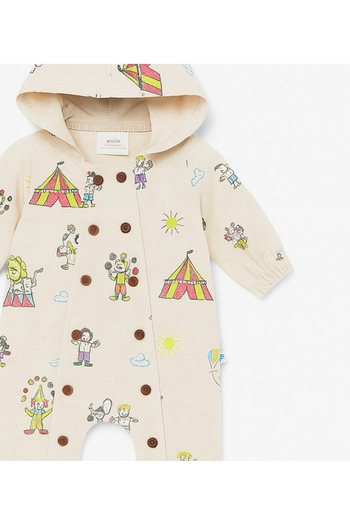 Baby Fou Yellow Long Jumpsuit - Tent Printed