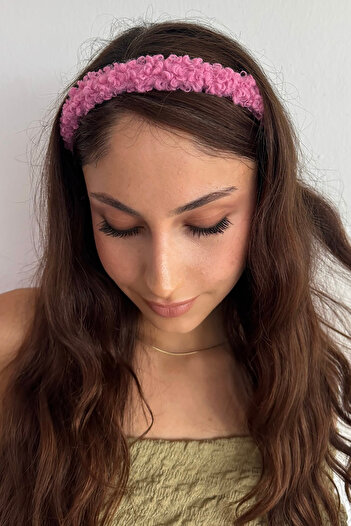 TAKIŞTIR Pink Color Plush Crown