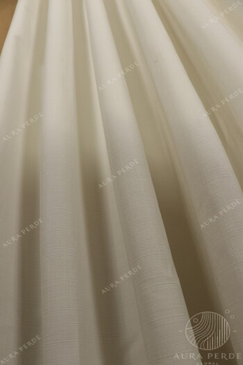 Fluiana Ecru Linen Background Curtain-Top Quality Linen Blackout Background Curtain-Straight Sewing-40 Color Options