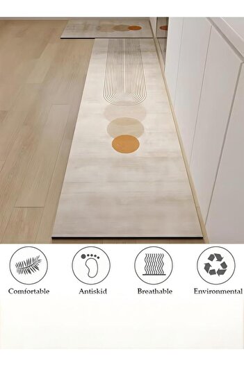Generic 2-piece Kitchen Mat And Carpet Set, Non-slip Quick-drying Diatom Mud Floor Mat 40*60 40*120cm