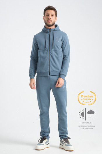 Shooter Forest Green Luxe Quality Cotton Men's Tracksuit Set - Seasonal
