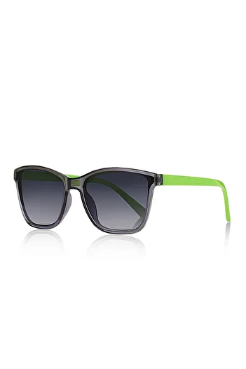 Kinary Children's Sunglasses Smoked Frame Green Handle 4010