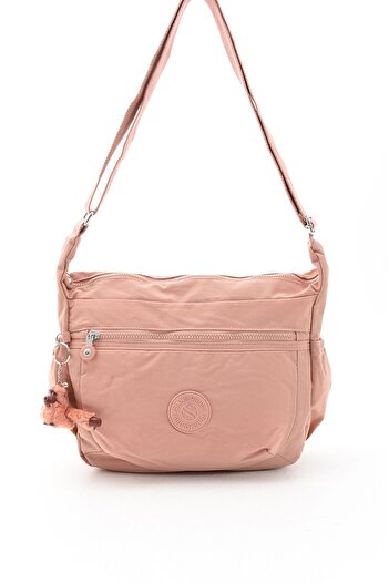 Sanmorris Pink Crinkle Unisex Bag - Water Resistant, for Cross Daily, School and Travel