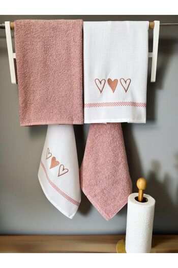 AYHANHOME 60x40cm Kitchen and Hand Drying Cloth - 4 Pieces