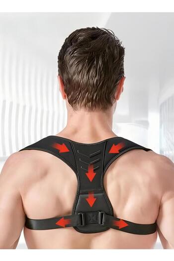 Generic Unisex Posture Corrector, Fully Adjustable, Supports Spine, Neck, Collarbone And Shoulders