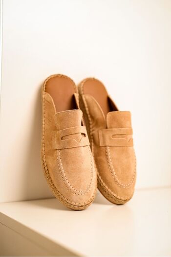 by selvi Lukka Shoes Παντόφλες Bloom από γνήσιο δέρμα μπεζ από καουτσούκ