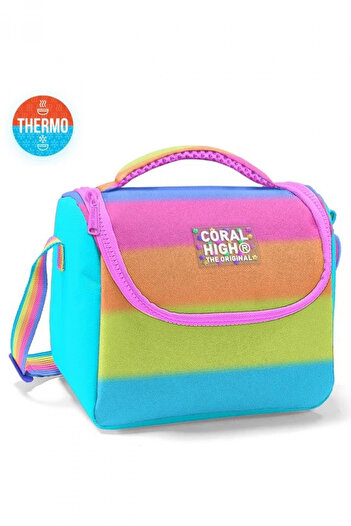 Coral High Kids Colorful Striped Thermo Lunchbox 11786