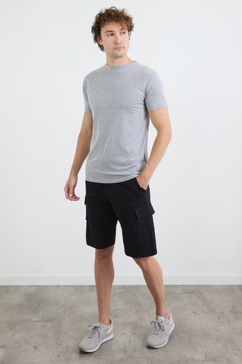 Fulla Moda Cargo Pocket Shorts with Tie Waist