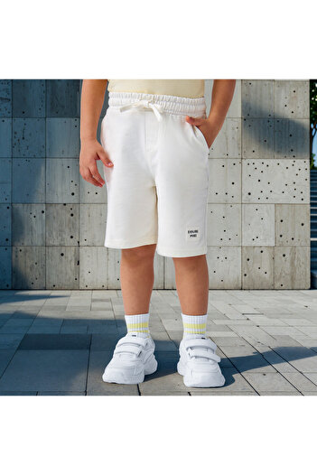 Juniors Solid Shorts with Drawstring Closure and Pockets