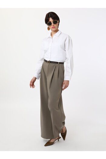 Refka Long Cut Poplin Blouse / Shirt - White - Refka Exclusive