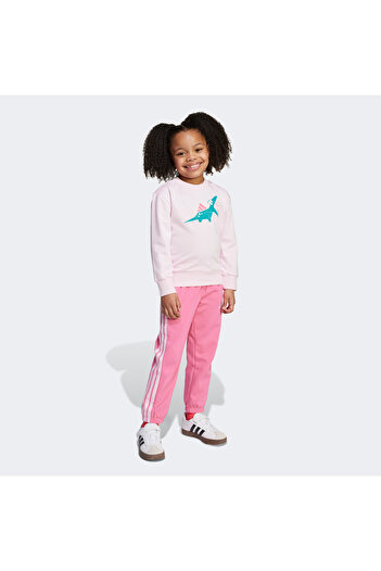 adidas Seasonal Essentials Adiraptor Kids Pink Tracksuit Set
